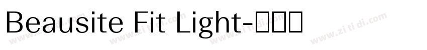 Beausite Fit Light字体转换